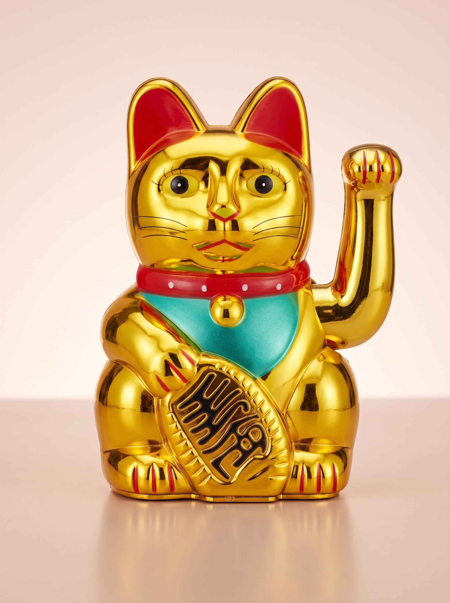 Maneki-neko dorado